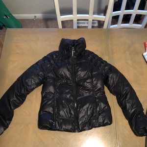 black puffer jacket